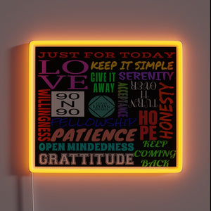 Spiritual Guidance for Addiction Recovery with Vibrant Neon Accents