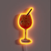 Load image into Gallery viewer, A radiant toast to la dolce vita — this Aperol Spritz neon sign glows like an endless Italian summer. 🍊✨ Perfect for bars, patios, or anyone who believes every hour should be golden hour. Cheers! 🥂