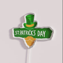Load image into Gallery viewer, St Patrick&#39;s Day Beard Cap Color Changing Neon Sign Decoration