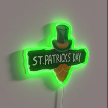 Load image into Gallery viewer, Luminous Rainbow Neon Sign Celebrating St. Patrick&#39;s Day Beard Cap Pride