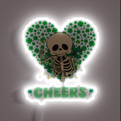 Irish Skeleton Cheers to Luck on St. Patrick's Day Nights