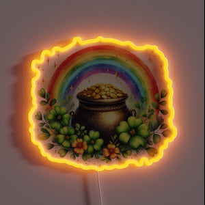 Celebrate Irish Heritage with Vibrant RGB Neon Sign Decorations