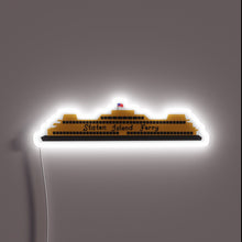 Load image into Gallery viewer, Vibrant LED lighting captures iconic Staten Island Ferry nostalgic charm.