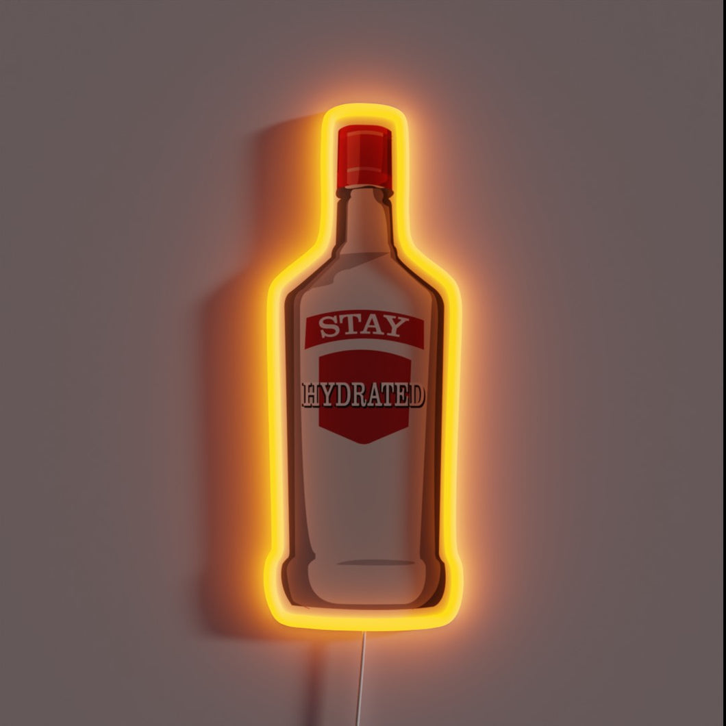 Electrify Your Space with Vibrant Colors and Hydration Reminder Sign