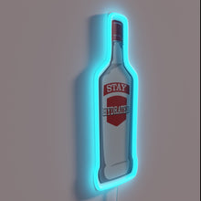 Load image into Gallery viewer, Stay hydrated reminder in bold RGB neon glow letters