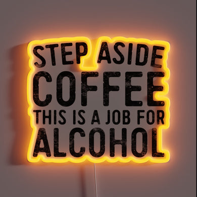 RGB Neon Sign: Sassy Office Decor for Liquor Lovers Only