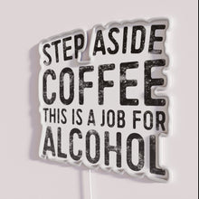Load image into Gallery viewer, Vibrant RGB Neon Bar Sign: Coffee&#39;s Got Competition Now