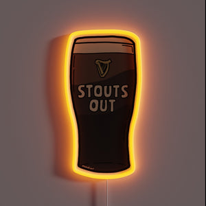 Belfast's iconic beer pub landmark in vibrant neon city nights