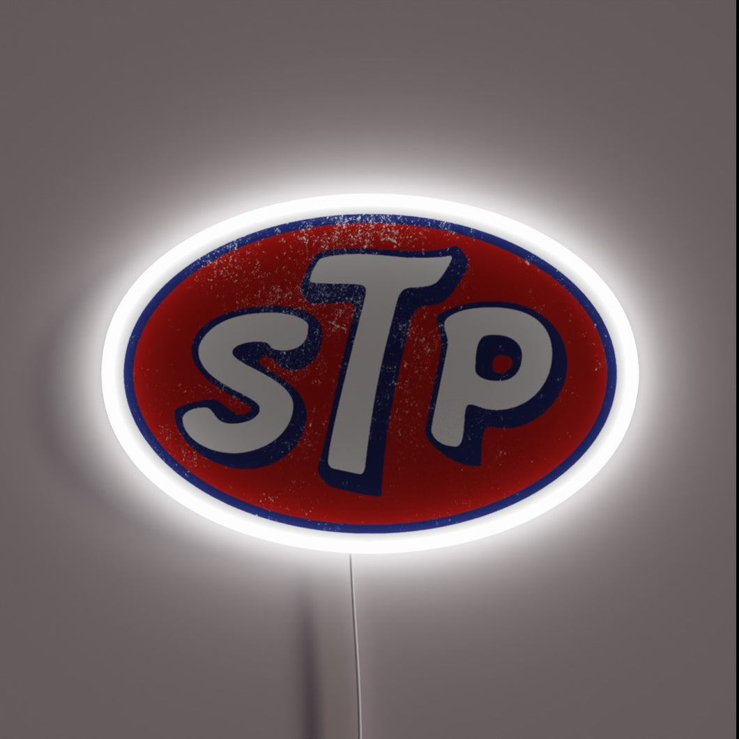 STP logo customneon
