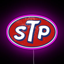 Load image into Gallery viewer, STP March Logo Vintage RGB neon sign  pink