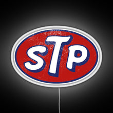 Load image into Gallery viewer, STP March Logo Vintage RGB neon sign white 