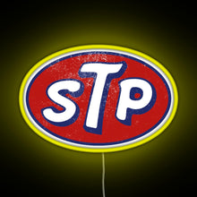 Load image into Gallery viewer, STP March Logo Vintage RGB neon sign yellow