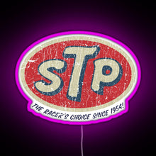 Load image into Gallery viewer, STP Racer s Choice 1954 RGB neon sign  pink