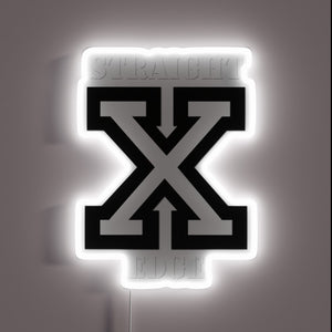 Eye-catching RGB LED neon sign with straight edge design.