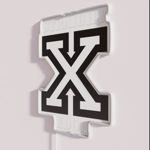 Vibrant straight edge RGB LED neon sign for modern decor