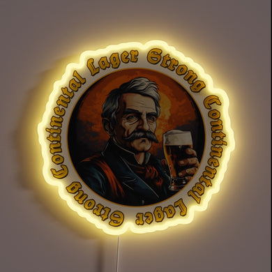 Brighten your bar with this vibrant lager beer sign