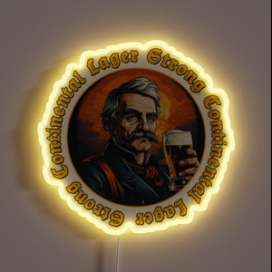 Brighten your bar with this vibrant lager beer sign