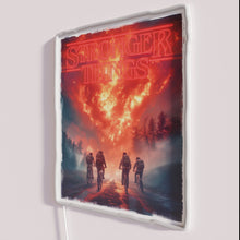 Load image into Gallery viewer, RGB neon signs with motivational &#39;Stronger Things&#39; inspirational phrase artwork