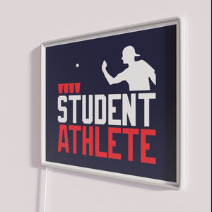 RGB Neon Sign for Student Athletes with Beer Pong Humor