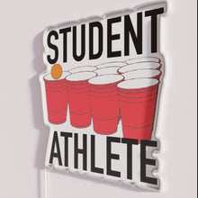 Load image into Gallery viewer, Motivational sports decor neon sign for student athletes and classrooms.