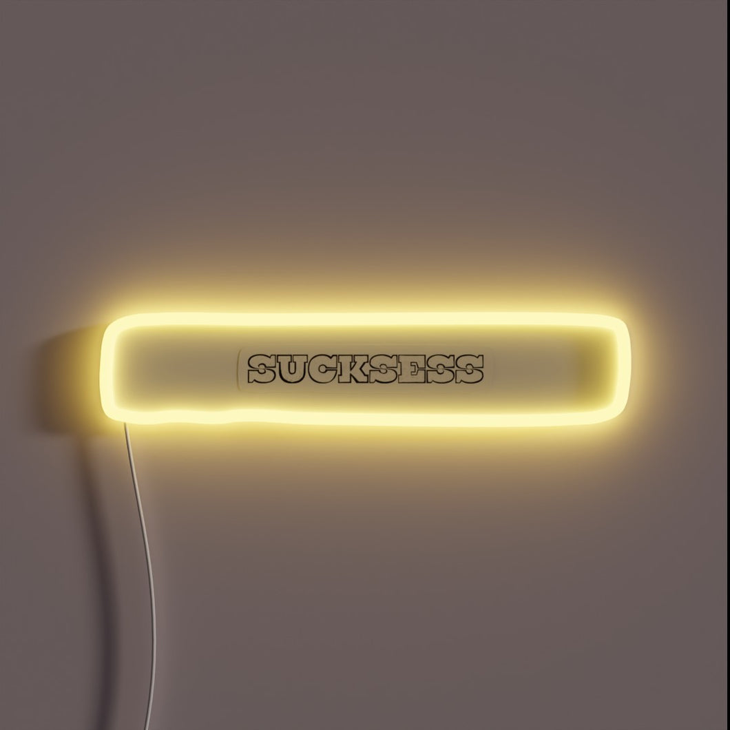Add a pop of color with this neon success sign.
