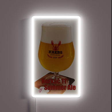 Vibrant Neon Sign Adorns Your Home with Summer Ale Elegance