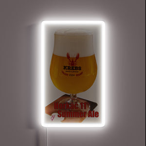 Vibrant Neon Sign Adorns Your Home with Summer Ale Elegance