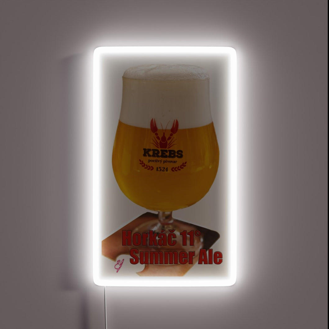 Vibrant Neon Sign Adorns Your Home with Summer Ale Elegance
