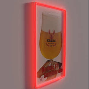 Neon summer vibe with vibrant RGB hues, 11 degrees displayed prominently.