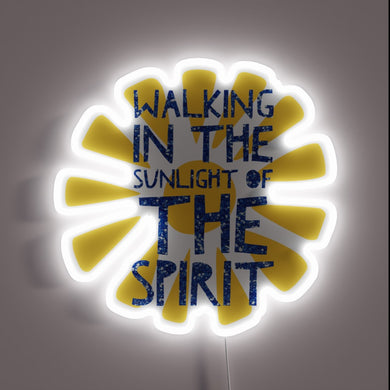 Guiding Light for the Soul in Vibrant RGB Neon Colors