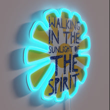 Load image into Gallery viewer, Guiding Light in the Darkness, Radiant Spirit, Vibrant Illuminated Wall Art Sign