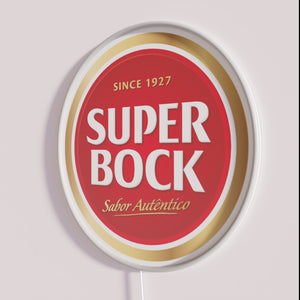 Vibrant Super Bock RGB Neon Sign for Modern Beer Lovers Decorations.
