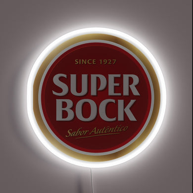 Vintage Super Bock Neon Sign Since 1927 Portuguese Brewery Icon