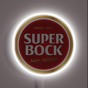 Vintage Super Bock Neon Sign Since 1927 Portuguese Brewery Icon