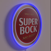 Load image into Gallery viewer, Vintage German Brewery Sign with Super Bock Since 1927 RGB Neon