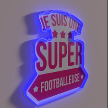 Load image into Gallery viewer, Electric sports-themed decoration featuring vibrant colors and football graphics.