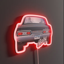 Load image into Gallery viewer, Supernatural Impala Baby RGB neon sign, side view lit showing the depth of the acrylic sign