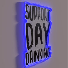 Load image into Gallery viewer, Day drinking approved, vibrant neon signs to boost your spirits.