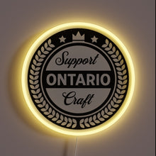 Load image into Gallery viewer, RGB Neon Sign Celebrating Ontario&#39;s Independent Craft Breweries and Culture