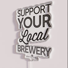 Load image into Gallery viewer, RGB Neon Sign for Supporting Local Breweries and Craft Beer Lovers