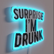 Load image into Gallery viewer, Quirky Home Bar Decor with Color-Changing Drunken Party Sign