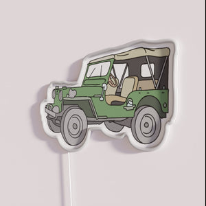 SUV off-road adventure lifestyle neon signage decorative home decor accent