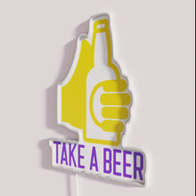 Load image into Gallery viewer, Add Vibrant Neon Glow to Home Bar Decor with Beer Sign