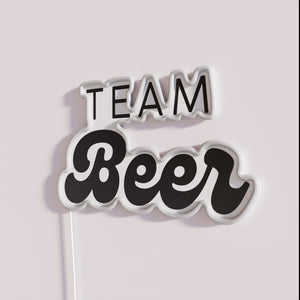 Brighten up your man cave with Team Beer RGB neon lighting