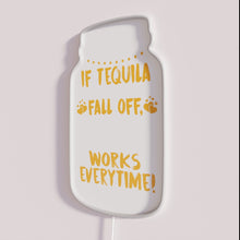 Load image into Gallery viewer, RGB Neon Bar Sign with Quirky Tequila Moonshine Humor Decor