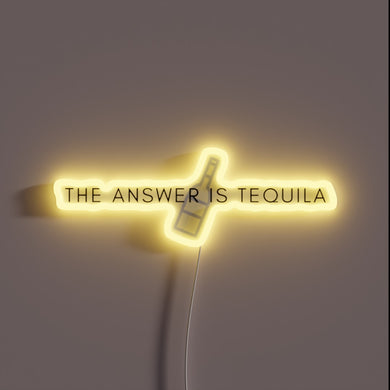 Add a vibrant touch to your bar with this tequila sign.