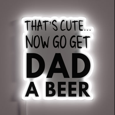 Gag gift for Dad's office with bright RGB neon lighting
