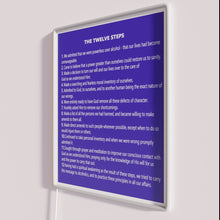 Load image into Gallery viewer, Add Vibrant Color to Home Decor with the 12 Steps Sign