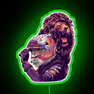 The Dutch Lion 33 RGB neon sign green