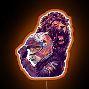 The Dutch Lion 33 RGB neon sign orange